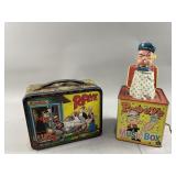 Mattel Popeye Pop-Up Music Box & Lunch Box