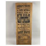 Vtg Wood Reproduction Haverlys Theatre Sign