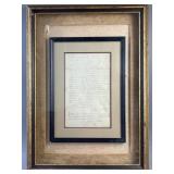Antique Letter Supplying George Washington