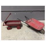 Bobby Hy-Speed Toy Wheelbarrow & Wagon