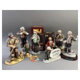 Vintage Flambro Emmitt Kelly Figurines