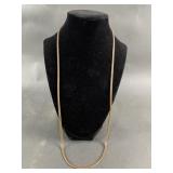 Tested 14k Gold Braided Necklace