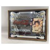 Vtg Coca-Cola Relieves Fatigue Mirror Sign