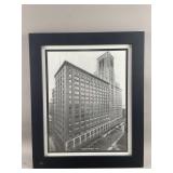 Framed J.L. Hudsonï¿½s Building Print 1929