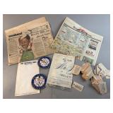 Vtg Fortune Slips, Free Press Funnies & More