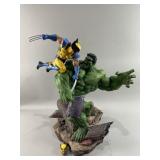 Marvel Hulk Vs Wolverine Sculpture