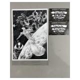 Autographed Him Staring Silver Surfer Art Print