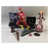 The Flash & Batman Begins Statues Parts & More