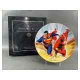 Signed Superman vs. The Flash LE Collectors Plate
