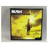 Autographed Bush Man on the Run Vinyl Record Cover