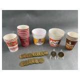 Pillar Dollar Fantasy Medal Coin Copy & Slot Cups