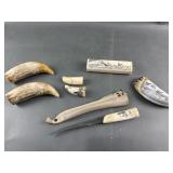 Replica Scrimshaw Items, Alaska Knife & More!