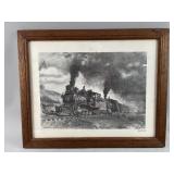 Vtg Roscoe Misselhorn Lithograph Pencil Sketch