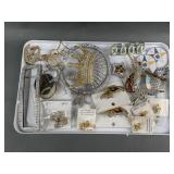 Rhinestone Brooches, Belt Buckle & More