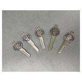 Vintage Key Blanks with St Christopher