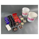 Casino Matchbooks, Poker Chip & Slot Buckets