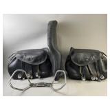 2 Leather Harley Davidson Saddle Bags & More