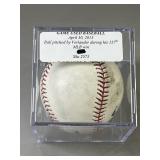 Ball Pitched By Verlander 127th Winning Game