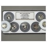 2004-S Silver Proof Set State & 2008 Quarters