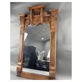Antique Carved Wood Eastlake Wall Mirror