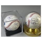 3 Signed MLB Baseballs Detroit Tigers & More