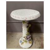 Capodimonte Style Porcelain Pedestal Table
