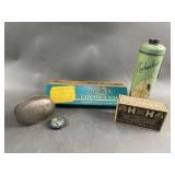 Etched Soap Holder, French Tale Powder & More