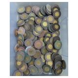 Vtg Vault Paulson Starburst Poker Chips