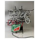 Neon Light Up Mountain Dew Wall Sign