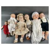 Antique Baby Dolls Collected Assortment