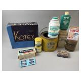 Kotex Box, X-Ray Soap & Johnsonï¿½s Tins & More