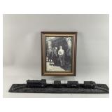 Steam Engine Train made from Coal & T.R. Print