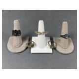 Variety Of Sterling Silver Ladies Rings