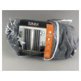 Sun Blk Total Black Curtain Panels 52 in x 84 in
