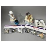 Cat Paperweight, Magnets, Pill Box & More