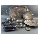 Vintage Silver-Plated & Pewter Serving Items &More