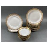 Haviland Limoges France Gold Trim Plates & Bowls
