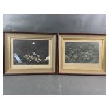 Dry Brush Painting "May Day" & "Quaker Ladiesï¿½