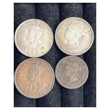 Antique Newfoundland 50 Cent Coins & More