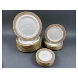Royal Doulton Raised Gold Lace HB 3160 Plates