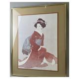 Vintage Geisha Lithograph by Chaplan