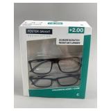Foster Grant Design Optics Reading Glasses 2.00