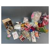 Vintage Sewing Supplies, Ribbon, Feathers & More