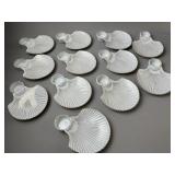 MCM Porcelain Shell Shaped Sauce Dishes
