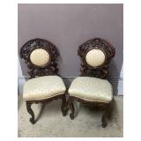 2 Antique Rococo Revival Side Chairs