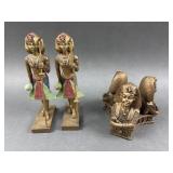 Egyptian Pharoah Figurines & Sculpture Set