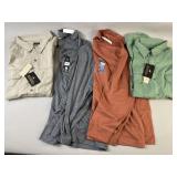 4 Menï¿½s 2XL Shirts Long Sleeve Knit & Button Up
