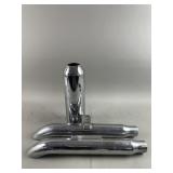 Chrome Slip-On Turnout Motorcycle Mufflers & More