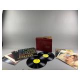 Vtg. Vinyl Records & Record Album Storage Book