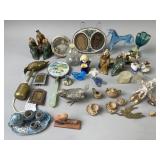 Antique & Vntg. Miniatures Mosaic Frame & More